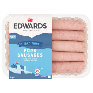 10 Traditional Pork Sausages 667g