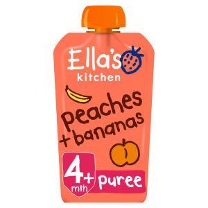 Organic Peaches and Bananas Baby Pouch 4+ Months 120g