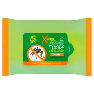 Mosquito & Insect Repellent Wipes 25 Wipes
