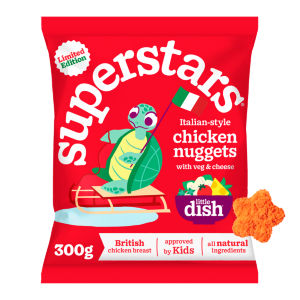 Superstars Italian-style Chicken Nuggets with veg & cheese