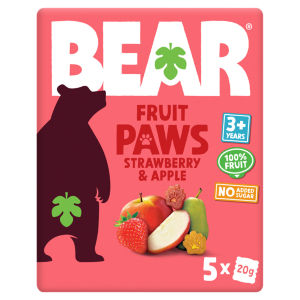 BEAR Little Paws Strawberry and Apple 2+ years 5x20g