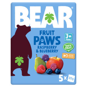 BEAR Paws Fruit Shapes Raspberry & Blueberry 2+ years Multipack