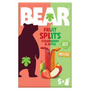 Bear Fruit Split Strawberry & Apple 5 Pack 100G