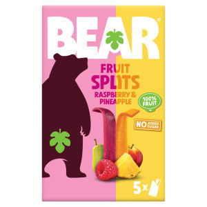 Bear Fruit Splits - Pineapple & Raspberry 5 Pack 100g