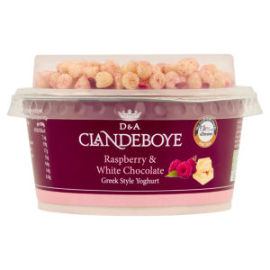 Raspberry & White Chocolate Greek Style Yoghurt 150g