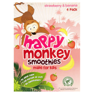 Happy Monkey Strawberry & Banana Kids Smoothie