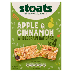 Apple & Cinnamon Wholegrain Oat Bars 4 x 42g (168g)