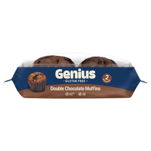 Genius Gluten Free Double Chocolate Muffins 2 Pack