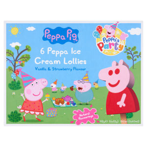 Peppa Pig Peppa Ice Cream Lollies Vanilla & Strawberry Flavour 6 x 32g (192g)