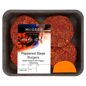 Your Butcher Peppered Steak Burgers 430g