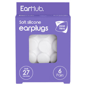 EarHub Sleepwell Soft Silicone Earplugs 12 pair