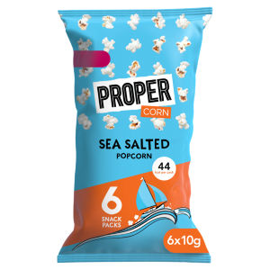 Propercorn Sea Salted Popcorn 6 x 10g