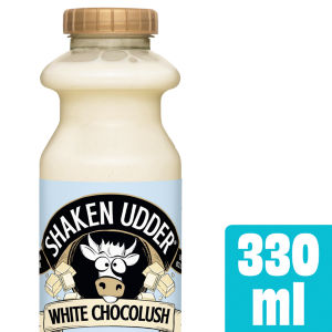 Shaken Udder White Choc Protein Milkshake 330ml