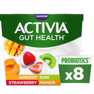 Activia Strawberry & Mixed Fruit Low Fat Gut Health Yoghurt Multipack 8x115g