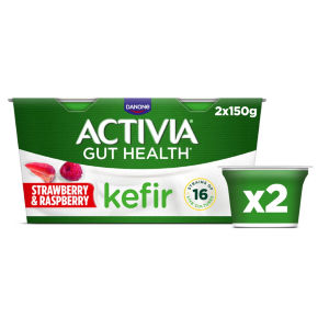 Activia Gut Health Kefir - Strawberry & Raspberry 2 x 150g