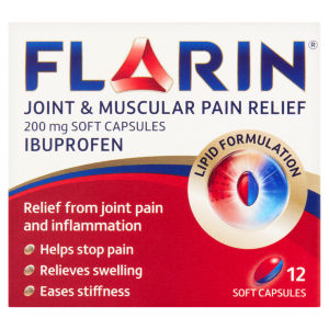 Flarin Joint & Muscular Pain Relief Soft Capsules - Ibuprofen 12s