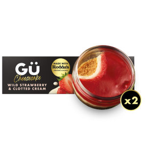 Gu Strawberry & Clotted Cream Cheesecake Dessert (2x82g)