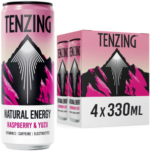 Tenzing Natural Energy Drink - Raspberry & Yuzu 4 x 330ml