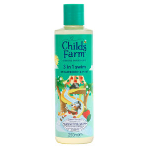 3 in 1 Swim 250ml, Strawberry & Mint, Gentle Shampoo, Conditioner & Body Wash for Kids