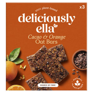 Deliciously Ella Cacao & Orange Baked Oat Bars 3 Pack 50g