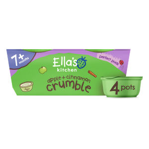 Ella's Kitchen Organic Apple & Cinnamon Crumble 7+M 4x80g