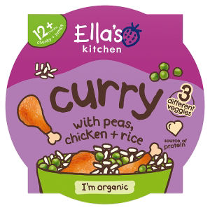 Ella's Kitchen Curry with Peas, Chicken + Rice 12+ Months 200g