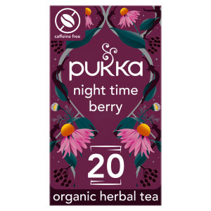 Pukka Organic Night Time Berry Herbal Tea x20 Compostable Sleep Tea Bags