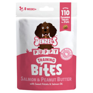 Natural Puppy Treats, Salmon & Peanut Butter Bites 100g