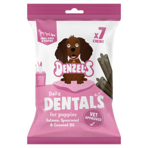Daily Dentals for Puppies Salmon, Spearmint & Coconut Oil Chews