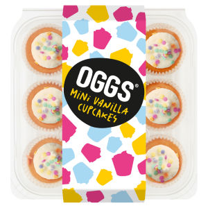 OGGS Chocolate and Vanilla Iced Chocolate Cupcakes Mini