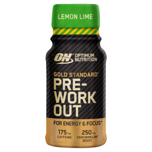 Gold Standard Pre-Workout Energy Shot, Lemon Lime Flavour, single serve, 60ml
