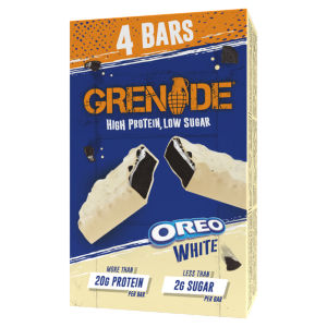 Grenade Oreo White Protein Bar - Cocoa & Biscuit 4 x 60g