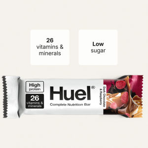 Huel Dark Chocolate & Raspberry Flavour Complete Nutrition Bar 55g