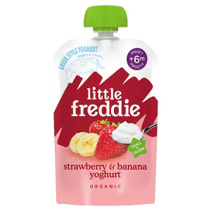 Little Freddie Organic Strawberry & Banana Yoghurt Stage 1 6+ Months Smooth 100g