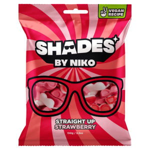 Straight Up Strawberry Flavour Sweets 150g