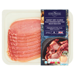 Sweet Dry Cured Oak Smoked British Back Bacon