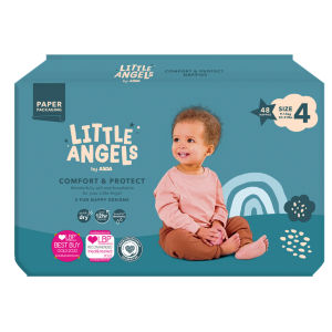 Little Angels Comfort & Protect Size 4 9-14kg 48 Nappies
