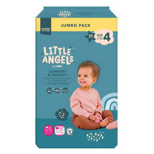 Little Angels by  Comfort & Protect size 4 9-14kg Jumbo Pack 84 Nappies