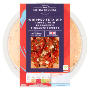 Extra Special Whipped Feta Dip Topped with Peppadew PiquantÃ© Peppers 150g