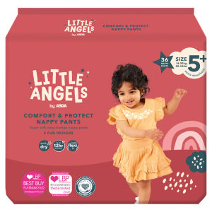 Little Angels Comfort & Protect Size 5+ 14-20kg 36 Nappy Pants