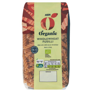 Organic Wholewheat Fusilli 500g