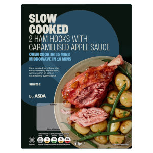 Slow Cooked 2 Ham Hocks with Caramelised Apple Sauce 618g