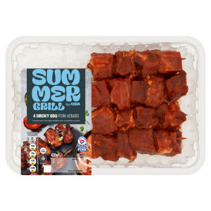 Summer Grill by  4 Smoky BBQ Pork Kebabs 420g