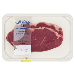 Sirloin Thin Cut 2 Beef Steaks