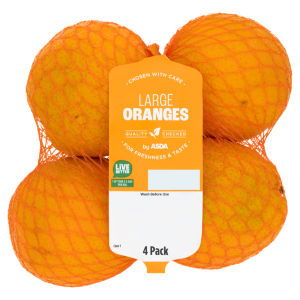 4 Sweet & Juicy Large Oranges