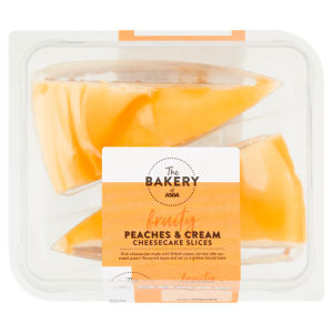 The Bakery Fruity Peaches & Cream Cheesecake Slices 2 x 95g (190g)