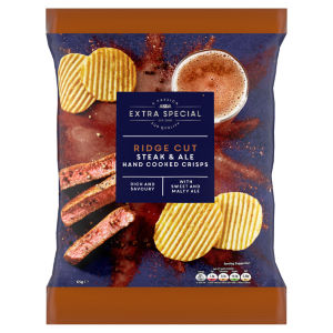 Extra Special Ridge Cut Steak & Ale Hand Cooked Crisps 125g