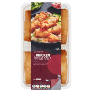 to Share 6 Chicken Spring Rolls 216g