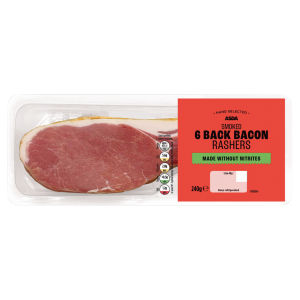 6 Smoked Back Bacon Rashers 240g