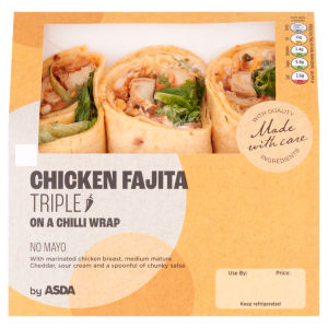 ASDA Chicken Fajita Triple Wrap